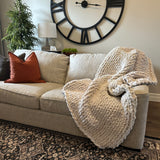 Super Chunky Knit Throw - 50”x 66” - Various Colours