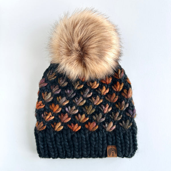 Luxury Teen/Adult Toque - Lotus Flower - Ready to Ship