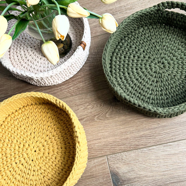 Chunky Tray with Handles - 3 Colours - Ready to Ship