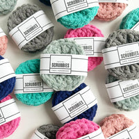 Face Scrubbies - 2 pack -  Pick Your Colour - Ready to Ship