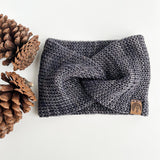 Luxury Wool Headband - One-Size - Ready to Ship - Plomo