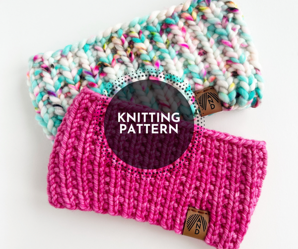 Knitting Pattern - The Basic Knit Headband - All Sizes - Instant Download