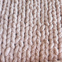 Super Chunky Knit Throw - 50”x 66” - Various Colours