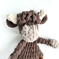 Mini Highland Cow - Brown/Grey - Ready to Ship