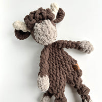 Mini Highland Cow - Brown/Grey - Ready to Ship
