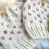 Shades of Pink Mini Hearts - Ready to Ship - All Sizes
