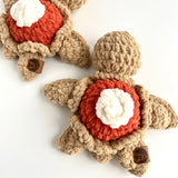 Mini Turtle Pumpkin Pie Plushie - Ready to Ship