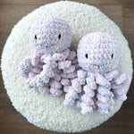 Large Octopus Plushie - Lilac - Ready to Ship