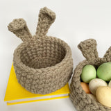 Bunny Basket - Taupe - Ready to Ship