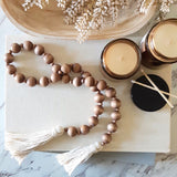 Light Walnut Bead Garland - Ready to Ship