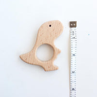 Natural Wood Teether - Ready to Ship - Dino - Milk - Ice Cream - Bunny - Camera